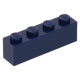 LEGO kocka 1x4, sötétkék (3010)